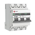 Выключатель автоматический модульный 3п D 20А 4.5кА ВА 47-63 PROxima EKF mcb4763-3-20D-pro 126182 - фото 16743009
