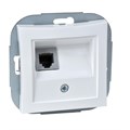 Розетка телефонная СП Дуэт RJ11 механизм бел. SchE WDE000181 118715 - фото 16743057
