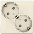Розетка 2-м СП Simon 24 16А IP20 2х2P+E Schuko без защ. шторок механизм сл. кость Simon 2450459-031 1278983 - фото 16743119