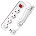Удлинитель 4х3м с заземл. 13А IP20 S-304 ПВС 3х1 с выкл. UNIVersal 9631990 55373 - фото 16743224