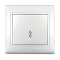 Переключатель проходной 1-кл. СП Севиль 10А IP20 бел. UNIVersal С0025 75167 - фото 16743296