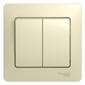 Выключатель 2-кл. СП Glossa 10А IP20 (сх. 5) 10AX в сборе беж. SE GSL000252 275218 - фото 16743405