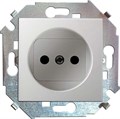 Розетка 1-м СП Simon 15 16А IP20 250В без заземл. защ. шторки винтов. клеммы механизм бел. Simon 1591444-030 262474 - фото 16743413
