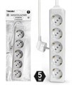 Удлинитель 5х5м с заземл. 10А 3х1.5 TOKOV LIGHT TKL-C01-BU5-5-1.5-Z 1909848 - фото 16743415