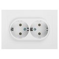 Розетка Intro Accent 6-205-01 2X2P+E Schuko 16А-250В IP20 СУ AL/CU бел. Intro Б0063485 1913951 - фото 16743842