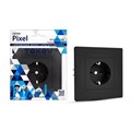 Розетка 1-м СП Pixel 16А IP20 с заземл. защ. шторки в сборе карбон TOKOV ELECTRIC TKE-PX-R1FZSF-C14 1792326 - фото 16744227