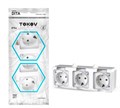 Розетка 3-м ОП Dita 16А IP54 250В с заземл. с прозр. крышкой бел.TOKOV ELECTRIC TKL-DT-R3Z-C01T-IP54 1710650 - фото 16744405