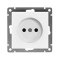 Розетка 1-м СП Афина 16А IP20 без заземл. механизм бел. Universal A0022 1734378 - фото 16744466