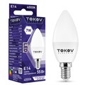 Лампа светодиодная 7Вт С37 4000К Е14 176-264В TOKOV ELECTRIC TKE-C37-E14-7-4K 1660397 - фото 16744668