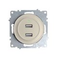 Розетка USB 2-м СП Florence 16А IP20 с подсветкой механизм беж. (1E10351301) OneKeyElectro 2260090 1656748 - фото 16744681