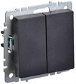 Выключатель 2-кл. СП BRITE ВС10-2-0-БрЧ 10А механизм черн. IEK BR-V20-0-10-K02 1617273 - фото 16744771