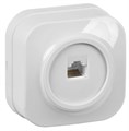 Розетка компьютерная 1-м ОП Glory РК10-ХБ бел. IEK EKH10-K01 1575874 - фото 16744993