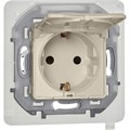 Розетка 1-м СП Inspiria 16А IP44 250В 2P+E защ. шторки с крышкой немецк. стандарт механизм сл. кость Leg 673741 1445262 - фото 16745170