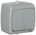 Выключатель 2-кл. 1п ОП Aquatic 10А IP54 ВС-20-2-0-А сер. IEK EVA20-K03-10-54 1288458 - фото 16745408