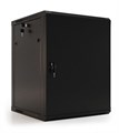 Шкаф настенный TWB-0645-SR-RAL9004 19дюйм 6U 367х600х450мм метал. перед. дверь с замком две боковые панели черн. (RAL 9004) (разобранный) Hyperline 395302 511913 - фото 16745716