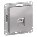 Розетка компьютерная 1-м AtlasDesign RJ45 кат.5E механизм алюм. SE ATN000383 1240254 - фото 16745757