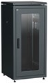 Шкаф сетевой 19дюйм LINEA N 24U 600х600мм стеклянная передняя дверь задняя металлическая черн. ITK LN05-24U66-GM 1215083 - фото 16745909