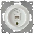 Розетка телефонная 1-м СП Florence RJ11 механизм бел. (1E20601300) OneKeyElectro 2172769 467450 - фото 16745912