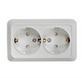 Розетка 2-м BOLLETO защ. шторки с заземл. накл. 7128х бел. ASD / IN HOME 4690612000961 464653 - фото 16745967