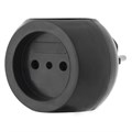 Разветвитель 3-м 6А IP20 Шар 220В черн. Rexant 11-1063-1 438752 - фото 16746066