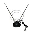 Антенна ТВ комнатная RX-100 телескопич. на подставке с кольцом VHF; UHF 47-860MHz REXANT 34-0100 293161 - фото 16746462