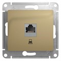 Розетка компьютерная 1-м СП Glossa RJ45 кат.5E механизм титан SE GSL000481K 1063803 - фото 16746512