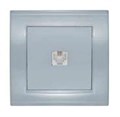 Розетка телефонная 1-м СП Бриллиант серебр. UNIVersal 7949810 1062156 - фото 16746517