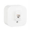 Розетка компьютерная 1-м ОП Quteo RJ45 кат.5E UTP бел. Leg 782224 255255 - фото 16746684