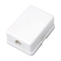 Розетка телефонная 1-м ОП RJ14 (6P4C) кат.3 бел. Rexant 03-0001 217869 - фото 16746797