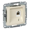Розетка телефонная 1-м СП Sedna RJ11 механизм беж. SchE SDN4101147 211831 - фото 16747060