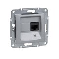Розетка компьютерная 1-м СП Sedna RJ45 кат.5E UTP неэкранир. механизм алюм. SchE SDN4300160 211823 - фото 16747064
