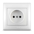 Розетка 1-м СП Севиль 16А IP20 без заземл. бел. UNIVersal С0022 75159 - фото 16747375