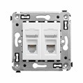 Розетка телефонная 2-м СП Avanti "Белое облако" RJ12 DKC 4400314 1236207 - фото 16747448