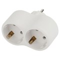 Разветвитель 2-м с заземл. 16А IP20 SPx-2e-W бел. Эра Б0053478 1598947 - фото 16747578