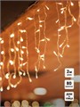 Гирлянда светодиодная "Бахрома" OIC080WW-C-E-31V 2х0.48м 20 нитей 80LED тепл. бел. 16/48/40/24см уличная соединяемая до 10шт с контроллером SHLights 4690601049780 1556139 - фото 16747586