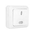Переключатель проходной 1-кл. ОП Олимп 10А IP20 с подсветкой бел. UNIVersal О0125 78421 - фото 16747643