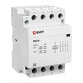 Контактор модульный КМ 25А 4NО (3 мод.) EKF km-3-25-40 147149 - фото 16747651