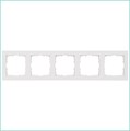 Рамка 5-м G-Classic бел. глянцевый Jasmart G1005W 1945107 - фото 16747818
