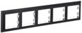 Рамка 5-м BRITE РУ-5-Бр хром/черн. IEK BR-M52-12-2-K23 1766156 - фото 16748438