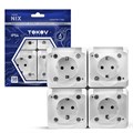 Розетка 4-м ОП Nix 16А IP54 250В с заземл. с прозр. крышкой бел. TOKOV ELECTRIC TKE-NX-R4Z-C01T-IP54 1712870 - фото 16748496