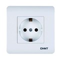 Розетка с заземляющим контактом 16А 250В CHINT 715389 1667165 - фото 16748574