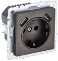 Розетка BRITE РЮш10-1-БрТБ 16А с USB A+A 2.1А с заземл. защ. шторки темн. механизм бронза IEK BR-R14-16-U21-D21-K45 1679790 - фото 16748635