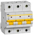 Выключатель автоматический модульный 3п D 16А 10кА ВА47-100МА без тепл. расцеп. IEK MVA43-3-016-D 1679470 - фото 16748640