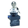 Переключатель с ключом NP8-10Y/21 2 полож. с фиксацией 1НО IP65 (R) CHINT 578130 1612167 - фото 16748912