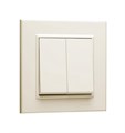 Выключатель 2-кл. СП Karea 10А IP20 крем. Makel 56010003 1599725 - фото 16748993