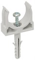 Держатель для труб (клипса) CT16 с защелкой и дюбелем IEK CTA10D-CT16-K41-100 1248596 - фото 16749744