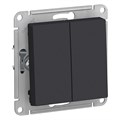 Выключатель 2-кл. СП AtlasDesign 10А IP20 (сх. 5) 10AX механизм карбон SE ATN001051 1240547 - фото 16749769