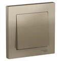 Выключатель 1-кл. СП AtlasDesign 10А IP20 (сх. 1) 10AX в сборе шампань SE ATN000512 1240312 - фото 16749776