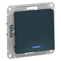Выключатель 1-кл. СП AtlasDesign 10А IP20 (сх. 1а) 10AX с подсветкой механизм изумруд SE ATN000813 1240442 - фото 16749801