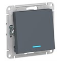 Переключатель проходной 1-кл. СП AtlasDesign 10А IP20 (сх. 6а) 10AX с подсветкой механизм грифель SE ATN000763 1240422 - фото 16749821